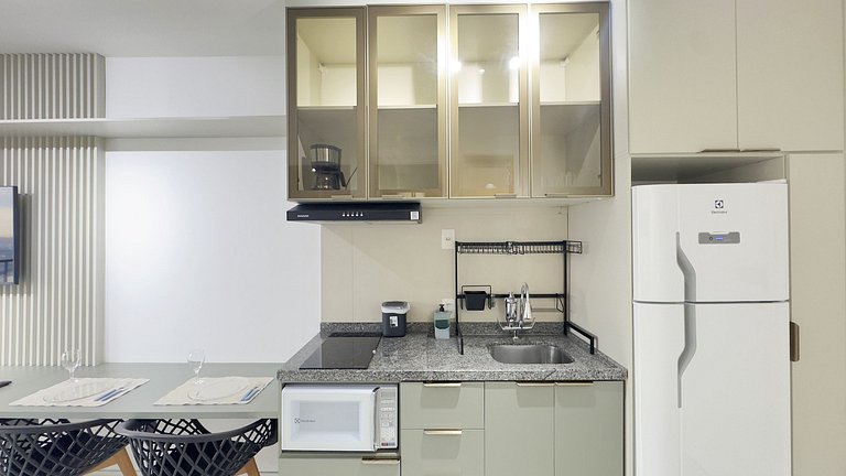 Studio Exclusivo + AC + Piscina + Metrô