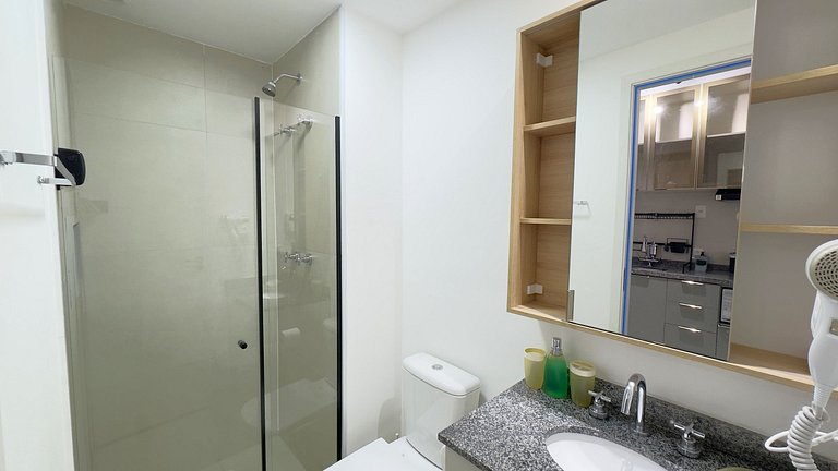 Studio Exclusivo + AC + Piscina + Metrô