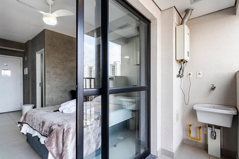 Studio Próx. 25 de Março + Piscina e Rooftop